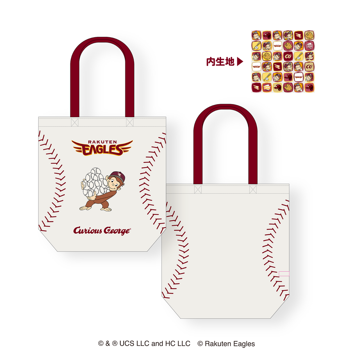 東北楽天ゴールデンイーグルス トートバッグ / おさるのジョージ / 2025