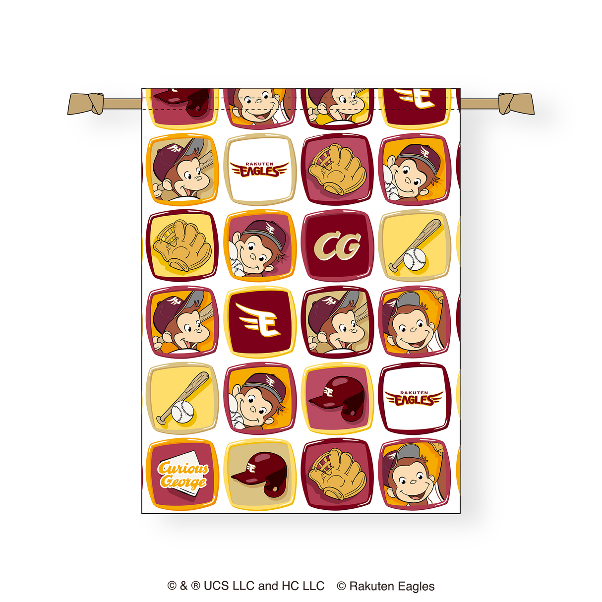 東北楽天ゴールデンイーグルス 巾着 / おさるのジョージ / 2025