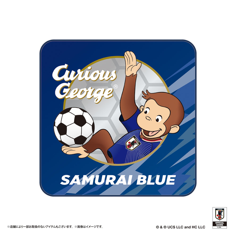 おさるのジョージ ハンドタオル サッカー日本代表 ver.