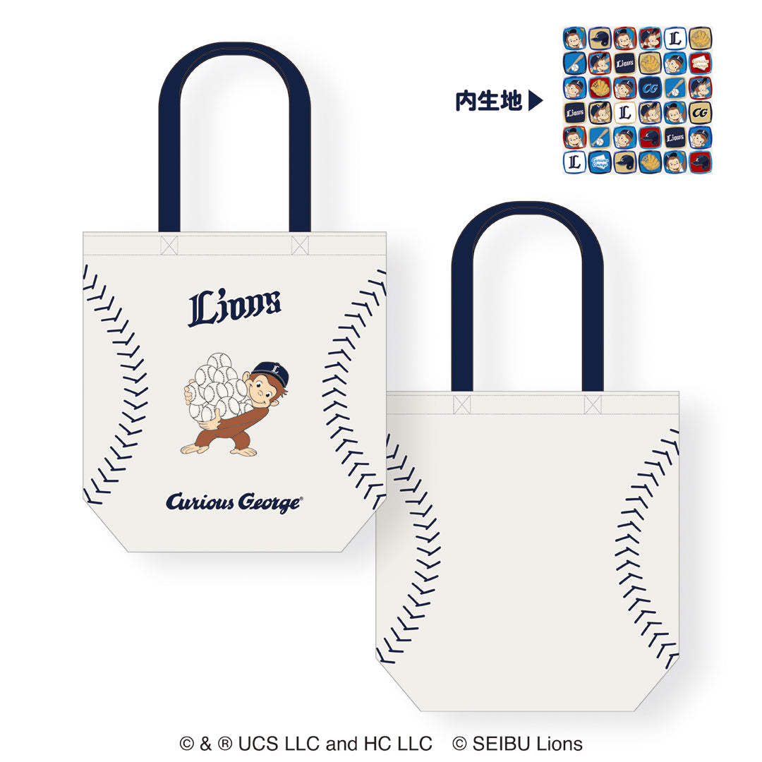 埼玉西武ライオンズ トートバッグ / おさるのジョージ / 2025
