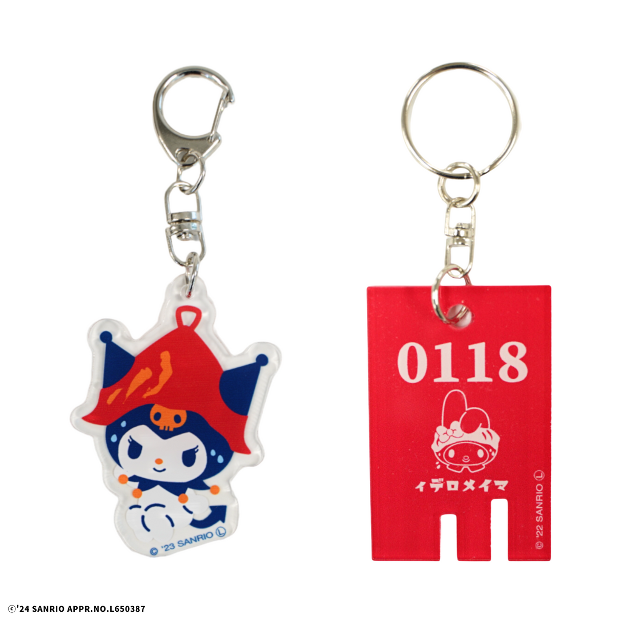 【選べるセット】サンリオキャラクターズ アクリルキーホルダー&銭湯風キーホルダー(ギフティ)