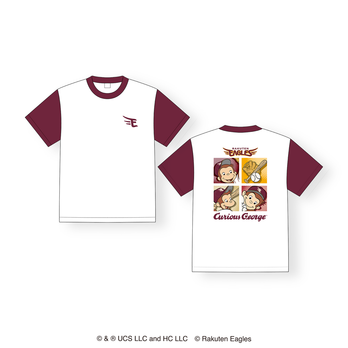東北楽天ゴールデンイーグルス Tシャツ(パネル柄) / おさるのジョージ / 2025