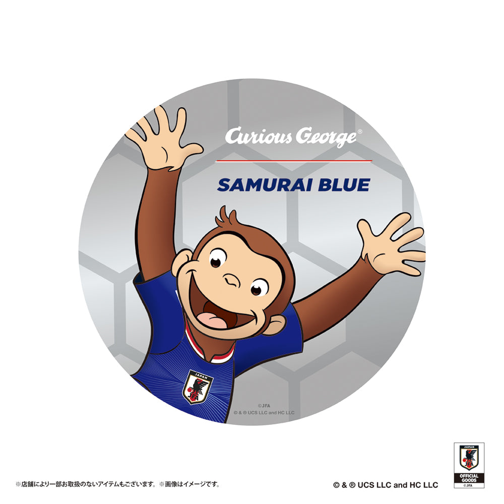 おさるのジョージ マウスパッド サッカー日本代表 ver.