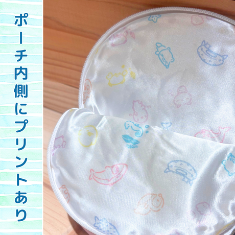 ゆるすいダイカットポーチ　ホホジロザメ